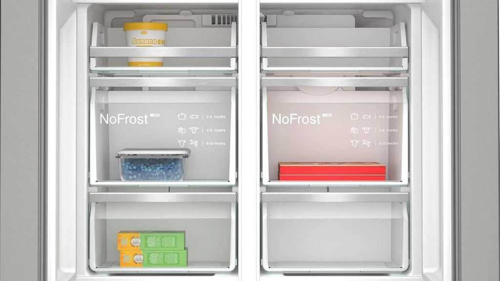 2026 SIEMENS KF96NVPEA iQ300 Multi-Door-Kühlschrank, 183 x 91 cm, 405 L Kühlen & 200 L Gefrieren, hyperFresh längere Frische