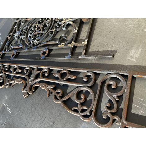 Deco Fer Forge – Appui de fenêtre en fonte d'époque 1000mm – Hauteur 180mm – Style Haussmannien – Prêt à sceller pour tableaux 900-940mm — photo 3