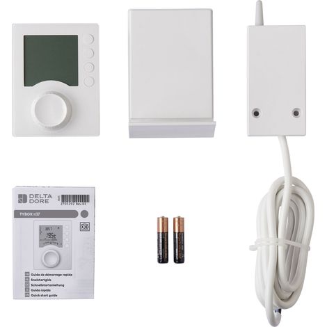 Delta Dore – Thermostat programmable chauffage Tybox 1137 – sans fil – 2 niveaux de consigne – programmation journalière personnalisable – grand écran rétroéclairé — photo 6