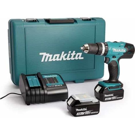 Perceuse visseuse à percussion 18v 2 batteries Makita