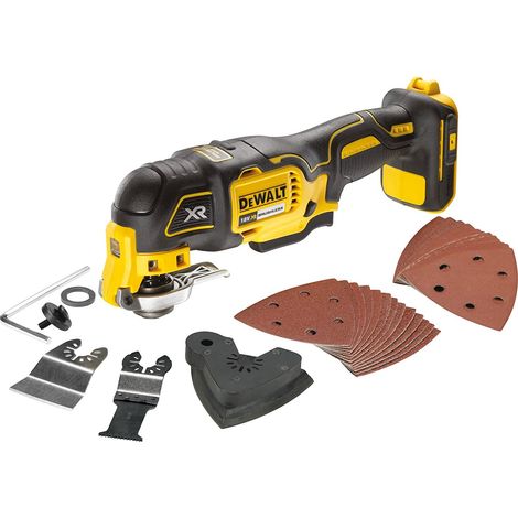 Dewalt – Outil oscillant multi-cutter sans fil 18V DCS355N – Moteur Brushless – Changement d’accessoires rapide – Pour bois dur et teck — photo 6