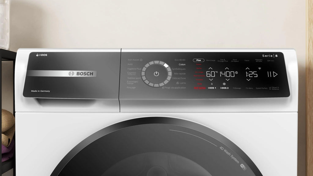 2026 Bosch WGB244A2FR, Série 8, Lave-linge Pose-libre, 9 kg, 1400 trs/min, Blanc