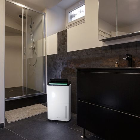 Déshumidificateur 50L/j connecté – Compresseur – Évacuation par pompe de relevage – Surface max 200 m² – Niveau sonore 56 dB – Air&Me — photo 6