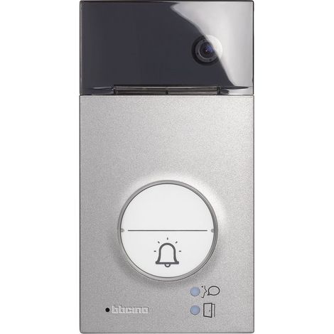 Bticino – Platine de rue vidéo modulable 2 fils – Caméra grand angle avec LED – Zamak – IP54 – Installation professionnelle requise — photo 2