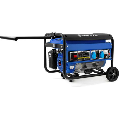 Eberth – Groupe électrogène 3000W 6,5 CV essence – AVR, 2x230V, 1x12V, démarrage câble – Autonomie 9-11h, niveau sonore 69dB — photo 2