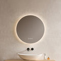 EMKE Miroir lumineux salle de bain rond diamètre 50cm, Miroir LED rétro-éclairage avec Interrupteur Tactile, Anti-buée, Miroir avec éclairage Lumière Blanche Froide/Neutre/Chaude — photo 1