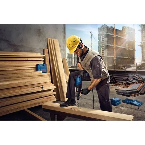 Bosch – Perforateur burineur 790W – Force de frappe 2,7J – SDS plus – Pour béton armé – Coffret inclus – 611272100