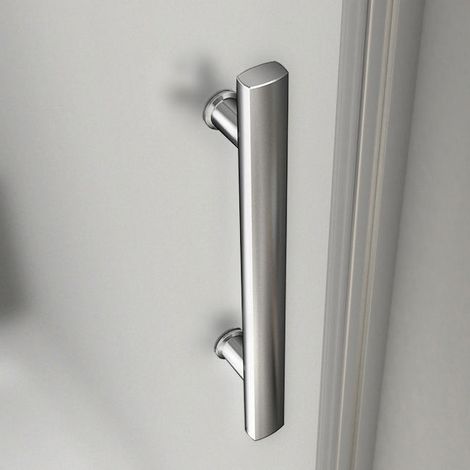 Aica Sanitaire – Porte de douche 70x185cm – Porte pivotante en niche – Verre 6mm anticalcaire – Profilé aluminium chromé – Montage facile — photo 4