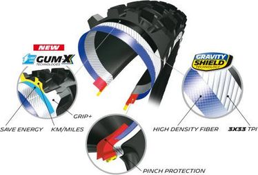 Pneu Michelin E-Wild Arrière Gum-X Compétition Line 27.5'' Plus Tubeless Ready Souple — photo 3