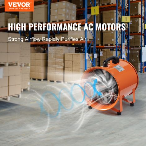VEVOR Ventilateur deExtraction 367 W Extracteur deAir Conduit Industriel 304,8 mm Tuyau deExtraction 10 m Volume deAir 4373 m3/h Ventilateur deEvacuation pour Extraire Fumee Maison Travail — photo 3