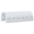 Outsunny – Serre tunnel 18 m² – Châssis acier galvanisé – Bâche anti-UV 140 g/m² – Dimensions 5,97x3x2m – 12 fenêtres zippées — photo 1