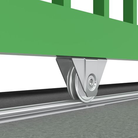 Slid'Up By Mantion – Kit coulissant pour portail 4 m – 4 rails acier galvanisé 1,95 m – 2 galets Ø 16 mm – Charge max 400 kg — photo 4