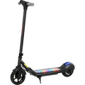 Trottinette électrique enfants 6-14 ans, écran LED, lumières RGB, pneus 6,5'', vitesse 10 km/h, démarrage au kick, noir