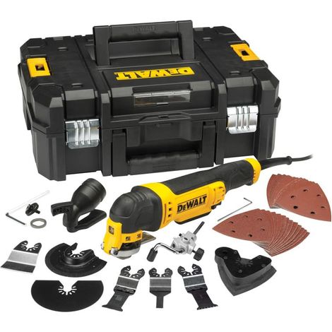 Dewalt – Outil multifonctions multi-cutter 300W – 37 accessoires – Moteur puissant 300W – Changement rapide d’accessoires – Pour bois dur et plastiques — photo 1