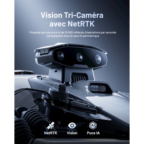 MAMMOTION LUBA mini 2 AWD 1000 Robot Tondeuse sans Fil Périmétrique, jusqu'à 1000m², AI Vision à Tri-Caméra+Positionnement NetRTK, Auto-Cartographie, Pentes 80%, DropMow — photo 2