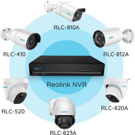 Reolink – Caméra de surveillance PoE NVR 8 canaux avec disque dur 2 To – Enregistrement 24/7 – Supporte 4MP 5MP 8MP – Accès local et à distance — photo 5