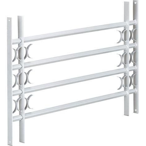 Relaxdays – Grille de fenêtre télescopique anti cambriolage – Acier galvanisé – Dimensions réglables 600 x 1000-1500 mm – Protection efficace contre effractions — photo 1