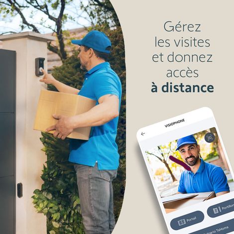 SOMFY 1871229 - Visiophone V350 Connect, Interphone connecté - Ecran 7" — photo 3