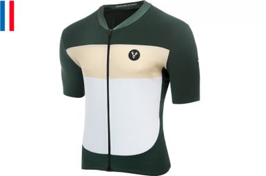 Maillot Manches Courtes LeBram Eze Vert Agave Crème Coupe Ajustée — photo 1