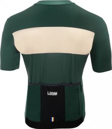 Maillot Manches Courtes LeBram Eze Vert Agave Crème Coupe Ajustée — photo 3