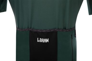 Maillot Manches Courtes LeBram Eze Vert Agave Crème Coupe Ajustée — photo 5