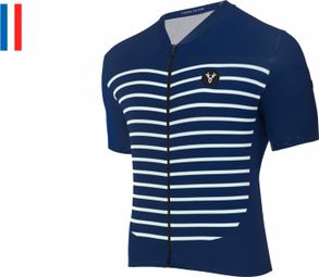 Maillot Manches Courtes LeBram Ventoux Marine Coupe Ajustée — photo 1