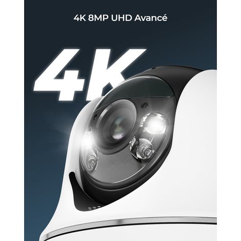 Reolink – Caméra de surveillance extérieure 4K 8MP – WiFi bi-bande 2,4/5 GHz – Vision nocturne couleur – Rotation 355° et inclinaison 140° – Détection intelligente — photo 3