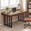 Tribesigns Bureau 140 cm, Grand bureau d'ordinateur avec structure en métal