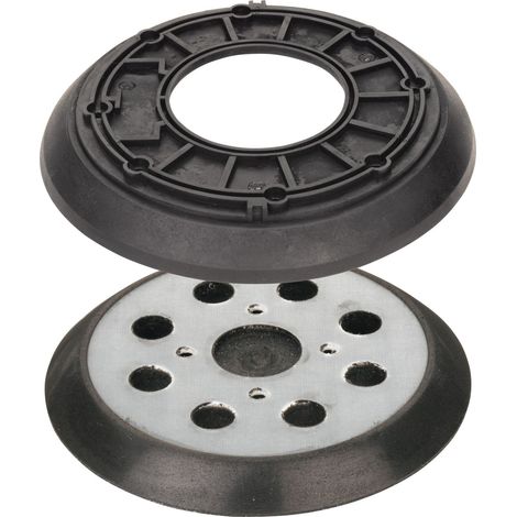 AEG – Plateau de ponçage 125mm – Plaque de base pour EX 125 ES – Avec anneau en caoutchouc de rechange – 4932352870