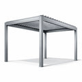Pergola de jardin en aluminium gris 300 x 300 x 240 cm - 2026