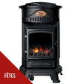 2026 universal Poêle à gaz 3.4KW Noir mat(Noir)