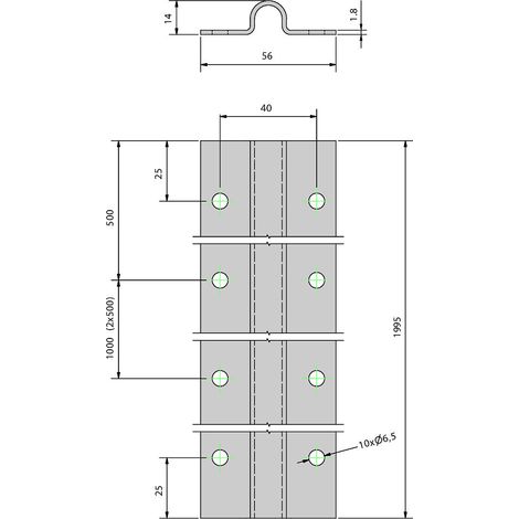 Slid'Up By Mantion – Kit coulissant pour portail 4 m – 4 rails acier galvanisé 1,95 m – 2 galets Ø 16 mm – Charge max 400 kg — photo 5