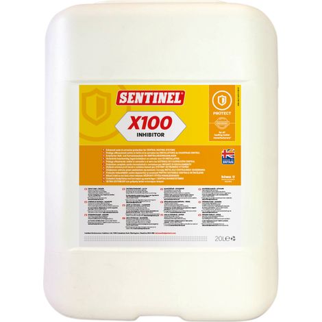 Sentinel – Inhibiteur X100 – Protection anti-corrosion et anti-calcaire pour chauffage central – Évite boues et algues – Bidon 20L — photo 4