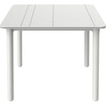 Garbar – Table carrée extérieure 90x90cm – Pied blanc – Polypropylène et fibre de verre – Résistante aux intempéries et UV – Pour 2 à 4 personnes — photo 1