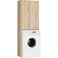 Akord – Meuble machine à laver 64 cm – 2 portes – Chêne Sonoma – 4 étagères – Dimensions 64x30x180 cm – Panneau stratifié — photo 1