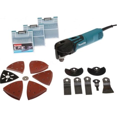 Découpeur Ponceur Multifonctions MAKITA TM3010CX3J - 320W - Avec Accessoires - En Coffret MAK-PAC — photo 1
