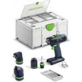 Festool – Perceuse à percussion 18V avec 2 batteries 2.0Ah – Moteur Brushless – Couple 60Nm pour béton armé – Coffret de transport inclus