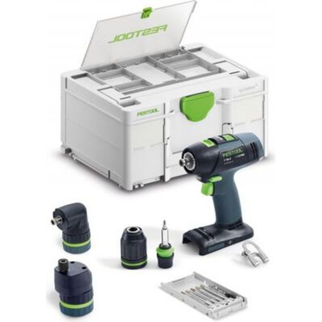 Festool – Perceuse à percussion 18V avec 2 batteries 2.0Ah – Moteur Brushless – Couple 60Nm pour béton armé – Coffret de transport inclus