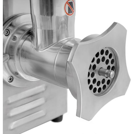 Hachoir à viande électrique 750W – 150kg/h – Acier inoxydable – Remplisseur de saucisses – Moteur silencieux – Mahlzeit — photo 4