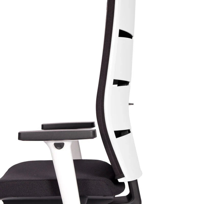 2026 Fauteuil de bureau ergonomique Agilis Matrix MT12 à dossier en maille et inclinaison lente, édition spéciale, noir pur (
