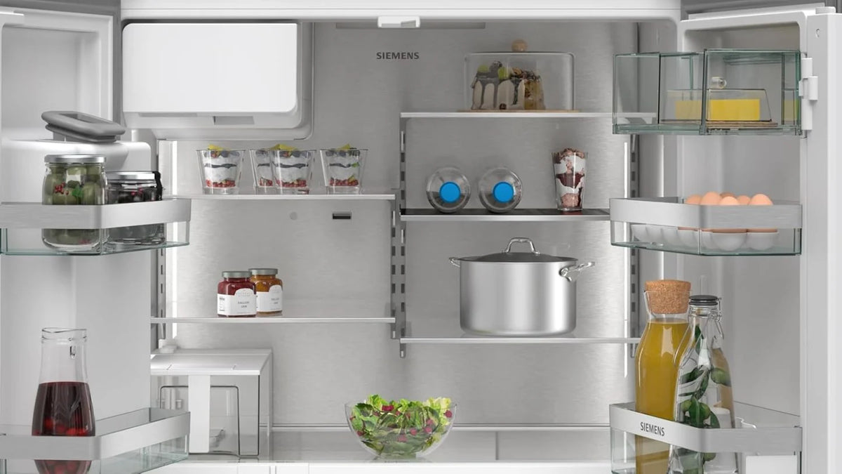 2026 SIEMENS KF96NVPEA iQ300 Multi-Door-Kühlschrank, 183 x 91 cm, 405 L Kühlen & 200 L Gefrieren, hyperFresh längere Frische