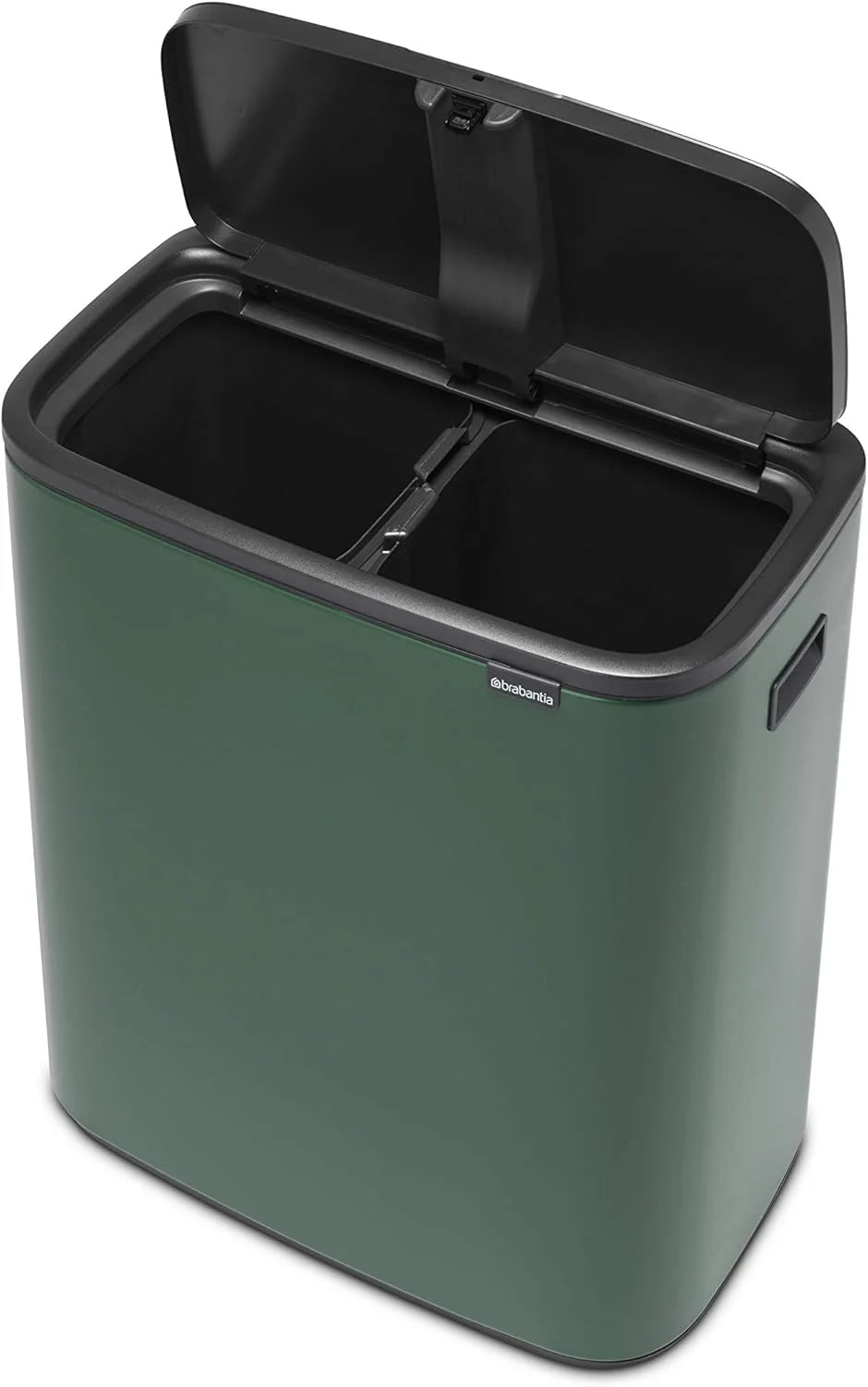 2026 Poubelle Brabantia, acier mat, anti-traces de doigts, 2 x 30 L