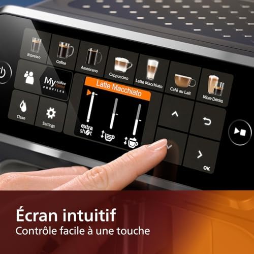 2026 Philips Machine à Expresso Entièrement Automatique 5500 Series–20 Boissons Chaudes et Glacées, Carafe LatteGo Facile à N