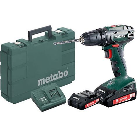 Perceuse-visseuse sans fil 18V avec 2 batteries 2.0Ah – Moteur Brushless – Couple 48Nm pour perçage acier 10mm – Coffret metaBOX