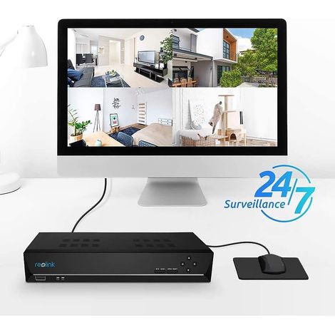 Reolink – Caméra de surveillance PoE NVR 8 canaux avec disque dur 2 To – Enregistrement 24/7 – Supporte 4MP 5MP 8MP – Accès local et à distance — photo 3