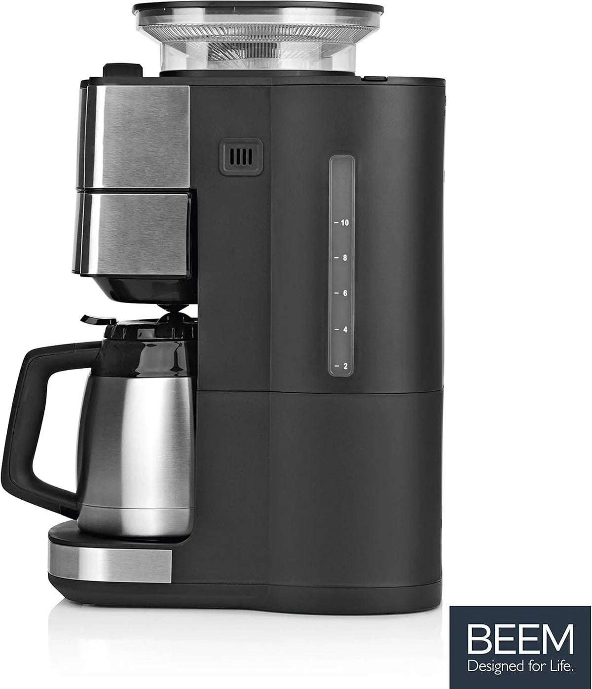 2026 BEEM FRESH-AROMA-PERFECT II Filterkaffeemaschine mit Mahlwerk - Thermo | Edelstahl | Thermokanne | 24h-Timer | 1000 W |