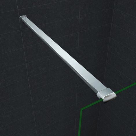 Ocean Sanitaire – Paroi de douche 120x200cm – Verre 8mm avec traitement anticalcaire – Barre de 90cm incluse – Montage réversible — photo 2