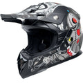 2026 Ovix - Casco de motocross Dirty Voodoo 2025(Noir/Gris/Rouge)
