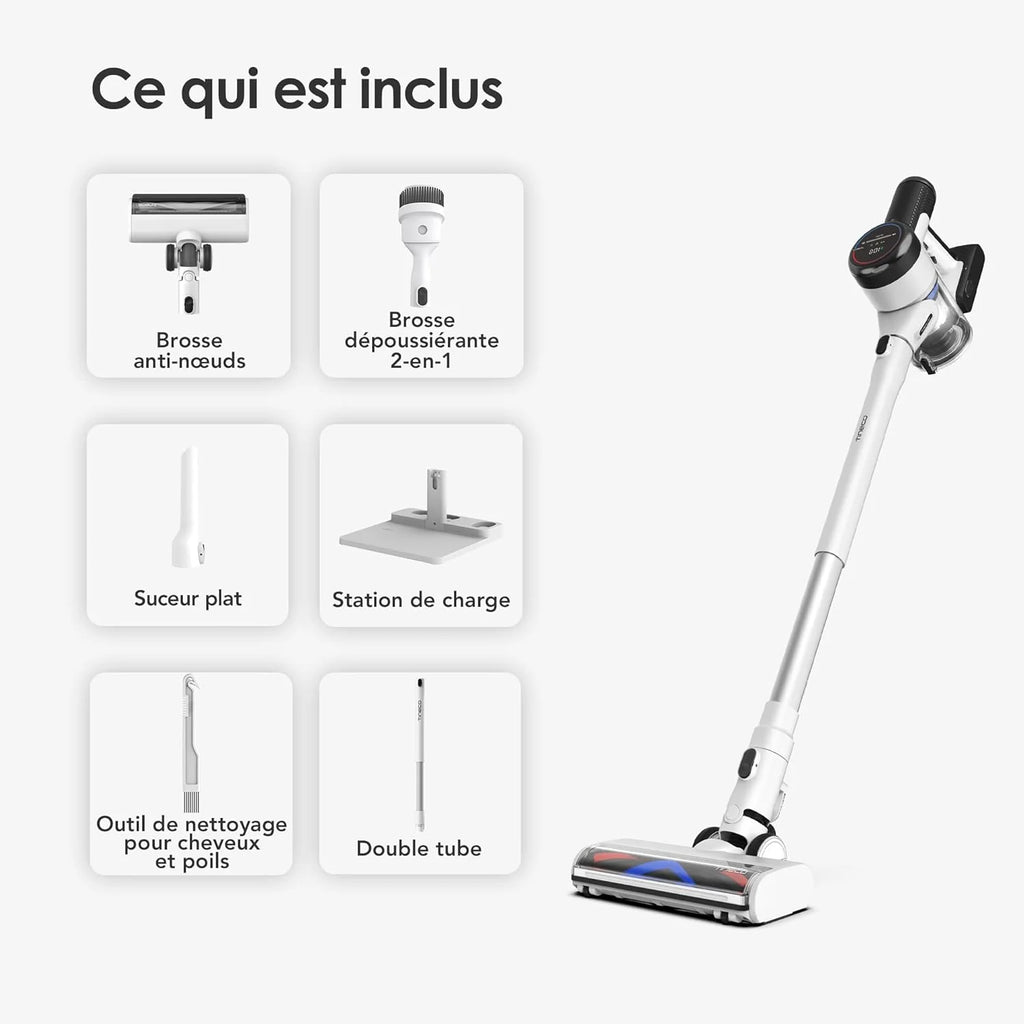 2026 Tineco Pure One S15 Essentials Aspirateur Balai sans Fil Intelligent, Brosse Anti-nœuds, Puissant, Longue Autonomie, Exc
