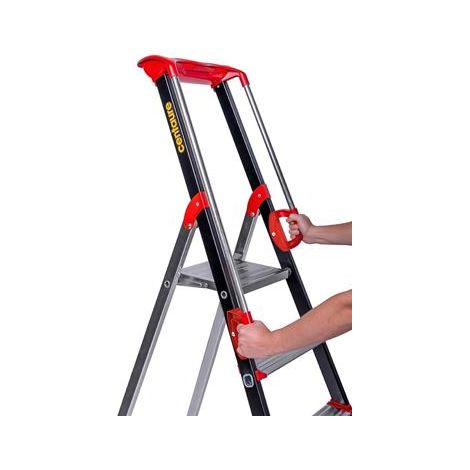 Centaure – Escabeau aluminium 5 marches serties – Hauteur de travail 2,99m – Pour usage professionnel – Garantie 5 ans – 239205 — photo 6